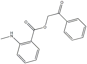 2-oxo-2-phenylethyl 2-(methylamino)benzoate 化学構造式