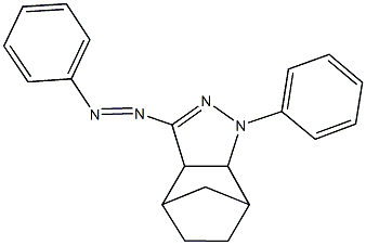 3-phenyl-5-(phenyldiazenyl)-3,4-diazatricyclo[5.2.1.0~2,6~]dec-4-ene Struktur