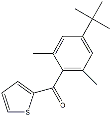 (4-tert-butyl-2,6-dimethylphenyl)(2-thienyl)methanone 化学構造式