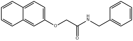 N-benzyl-2-(2-naphthyloxy)acetamide 结构式