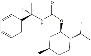 2-isopropyl-5-methylcyclohexyl 1-phenylethylcarbamate Structure