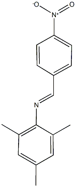 2,4,6-trimethyl-N-(4-nitrobenzylidene)aniline,17432-64-3,结构式