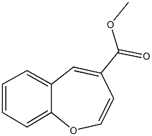 1-ベンゾオキセピン-4-カルボン酸メチル 化学構造式