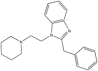 2-benzyl-1-[2-(1-piperidinyl)ethyl]-1H-benzimidazole,174657-30-8,结构式