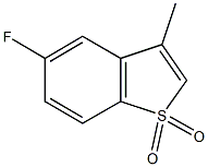 5-fluoro-3-methyl-1-benzothiophene 1,1-dioxide Structure