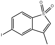 5-iodo-3-methyl-1-benzothiophene 1,1-dioxide Structure