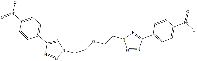 5-{4-nitrophenyl}-2-{2-[2-(5-{4-nitrophenyl}-2H-tetraazol-2-yl)ethoxy]ethyl}-2H-tetraazole Structure