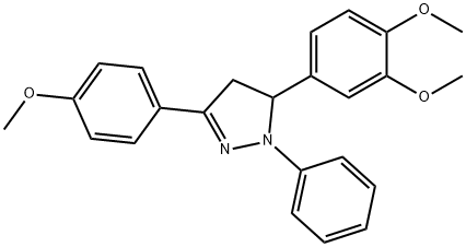 175550-31-9 5-(3,4-dimethoxyphenyl)-3-(4-methoxyphenyl)-1-phenyl-4,5-dihydro-1H-pyrazole