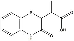 2-(3-oxo-3,4-dihydro-2H-1,4-benzothiazin-2-yl)propanoic acid Structure