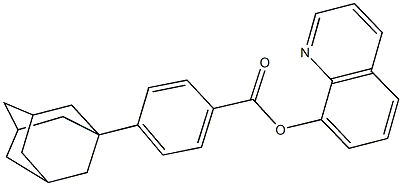 8-quinolinyl 4-(1-adamantyl)benzoate,175881-23-9,结构式
