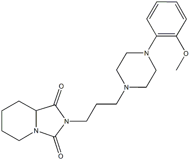 2-{3-[4-(2-methoxyphenyl)-1-piperazinyl]propyl}tetrahydroimidazo[1,5-a]pyridine-1,3(2H,5H)-dione,176218-91-0,结构式