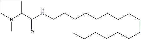 N-hexadecyl-1-methyl-2-pyrrolidinecarboxamide Structure