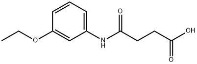 4-(3-ethoxyanilino)-4-oxobutanoic acid 化学構造式