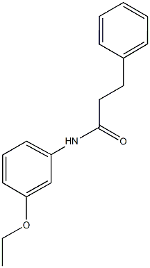 N-(3-ethoxyphenyl)-3-phenylpropanamide Struktur