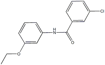 3-chloro-N-(3-ethoxyphenyl)benzamide 结构式