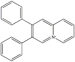 2,3-diphenylquinolizinium 结构式