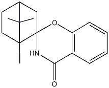 1',7',7'-trimethyl-2,3-dihydrospiro(4H-1,3-benzoxazine-2,2'-bicyclo[2.2.1]heptane)-4-one Structure