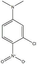 3-chloro-N,N-dimethyl-4-nitroaniline 化学構造式