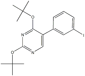 2,4-ditert-butoxy-5-(3-iodophenyl)pyrimidine Structure