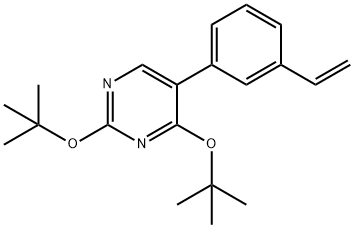 2,4-ditert-butoxy-5-(3-vinylphenyl)pyrimidine 化学構造式