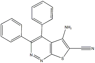5-amino-3,4-diphenylthieno[2,3-c]pyridazine-6-carbonitrile Structure
