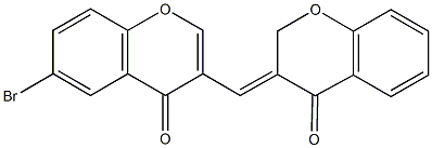 3-[(6-bromo-4-oxo-4H-chromen-3-yl)methylene]-2,3-dihydro-4H-chromen-4-one Structure