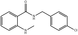 N-(4-chlorobenzyl)-2-(methylamino)benzamide Struktur