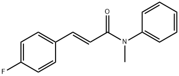 3-(4-fluorophenyl)-N-methyl-N-phenylacrylamide Struktur