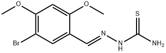 5-bromo-2,4-dimethoxybenzaldehyde thiosemicarbazone Structure