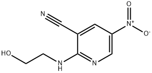 2-[(2-hydroxyethyl)amino]-5-nitronicotinonitrile Structure