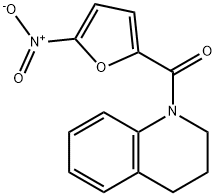 1-{5-nitro-2-furoyl}-1,2,3,4-tetrahydroquinoline Struktur