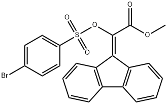 methyl {[(4-bromophenyl)sulfonyl]oxy}(9H-fluoren-9-ylidene)acetate Structure