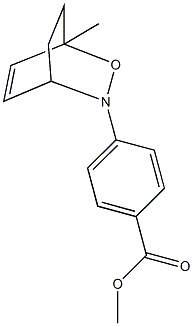 methyl 4-(1-methyl-2-oxa-3-azabicyclo[2.2.2]oct-5-en-3-yl)benzoate Struktur