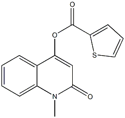1-methyl-2-oxo-1,2-dihydro-4-quinolinyl 2-thiophenecarboxylate Struktur