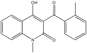 4-hydroxy-1-methyl-3-(2-methylbenzoyl)-2(1H)-quinolinone|