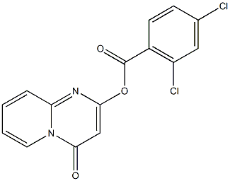 4-oxo-4H-pyrido[1,2-a]pyrimidin-2-yl 2,4-dichlorobenzoate Struktur