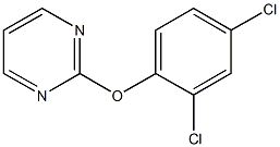 2-(2,4-dichlorophenoxy)pyrimidine Struktur