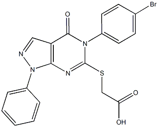 183278-66-2 {[5-(4-bromophenyl)-4-oxo-1-phenyl-4,5-dihydro-1H-pyrazolo[3,4-d]pyrimidin-6-yl]sulfanyl}acetic acid