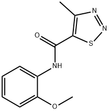 N-(2-methoxyphenyl)-4-methyl-1,2,3-thiadiazole-5-carboxamide Structure