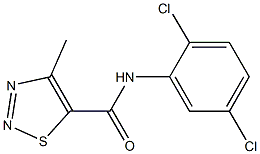 N-(2,5-dichlorophenyl)-4-methyl-1,2,3-thiadiazole-5-carboxamide Structure