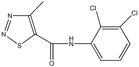 N-(2,3-dichlorophenyl)-4-methyl-1,2,3-thiadiazole-5-carboxamide 结构式