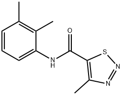 N-(2,3-dimethylphenyl)-4-methyl-1,2,3-thiadiazole-5-carboxamide Struktur