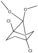 1,4-dichloro-7,7-dimethoxybicyclo[2.2.1]heptane Struktur