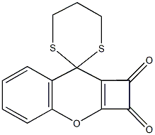 1,2-dioxo-2,8-dihydro-spiro(1H-cyclobuta[b]chromene-8,2'-[1,3]-dithiane) Structure