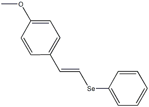 methyl 4-[2-(phenylselanyl)vinyl]phenyl ether 化学構造式