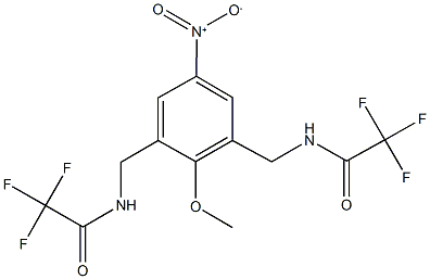 2,2,2-trifluoro-N-(5-nitro-2-methoxy-3-{[(trifluoroacetyl)amino]methyl}benzyl)acetamide|