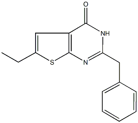 2-benzyl-6-ethylthieno[2,3-d]pyrimidin-4(3H)-one Struktur