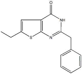 2-benzyl-6-ethylthieno[2,3-d]pyrimidin-4(3H)-one 化学構造式