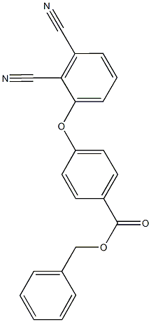 benzyl 4-(2,3-dicyanophenoxy)benzoate Struktur