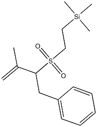 {2-[(1-benzyl-2-methyl-2-propenyl)sulfonyl]ethyl}(trimethyl)silane 化学構造式